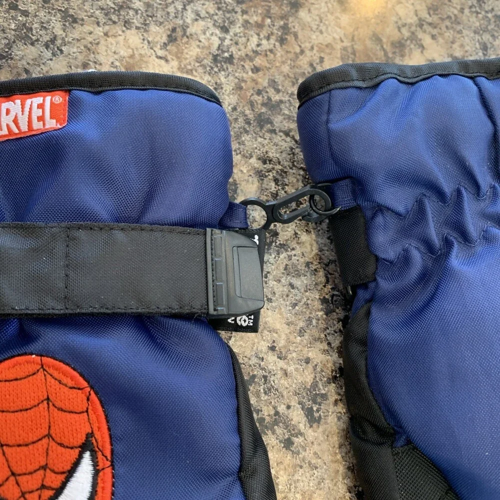 Marvel Thinsulate Blue Spiderman Gloves Boys Size M